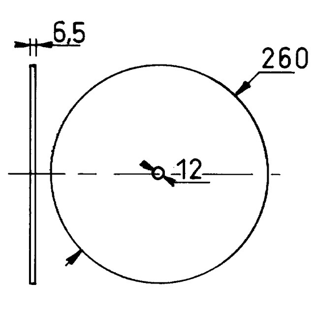 Diaphragme NU Pompe A EAU Manuelle Ø 260 MM référence fournisseur 2304332